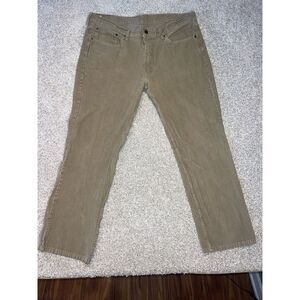 Levi's 514 Tan Corduroy‎ Pants Sz 38x30 Straight Fit